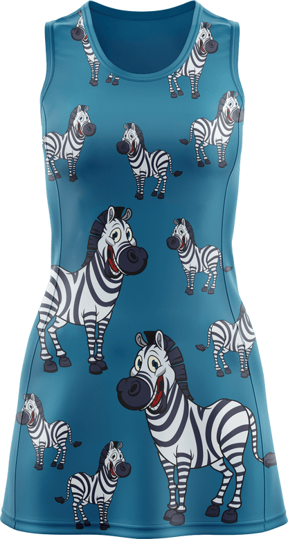 Ziva Zebra Ladies Mini Dress - fungear.com.au