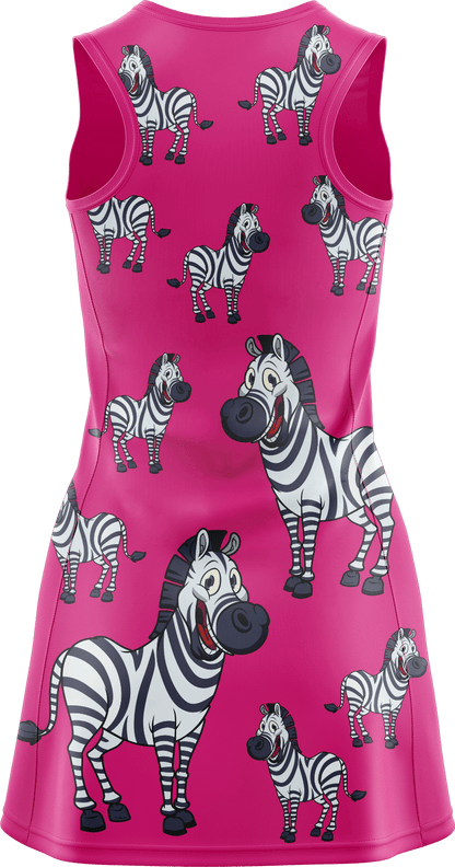 Ziva Zebra Ladies Mini Dress - fungear.com.au