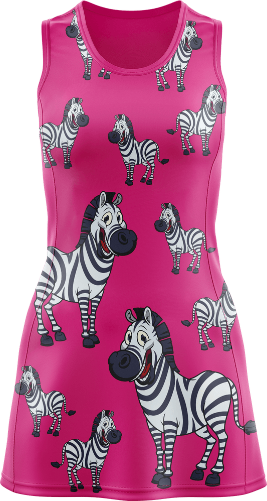 Ziva Zebra Ladies Mini Dress - fungear.com.au