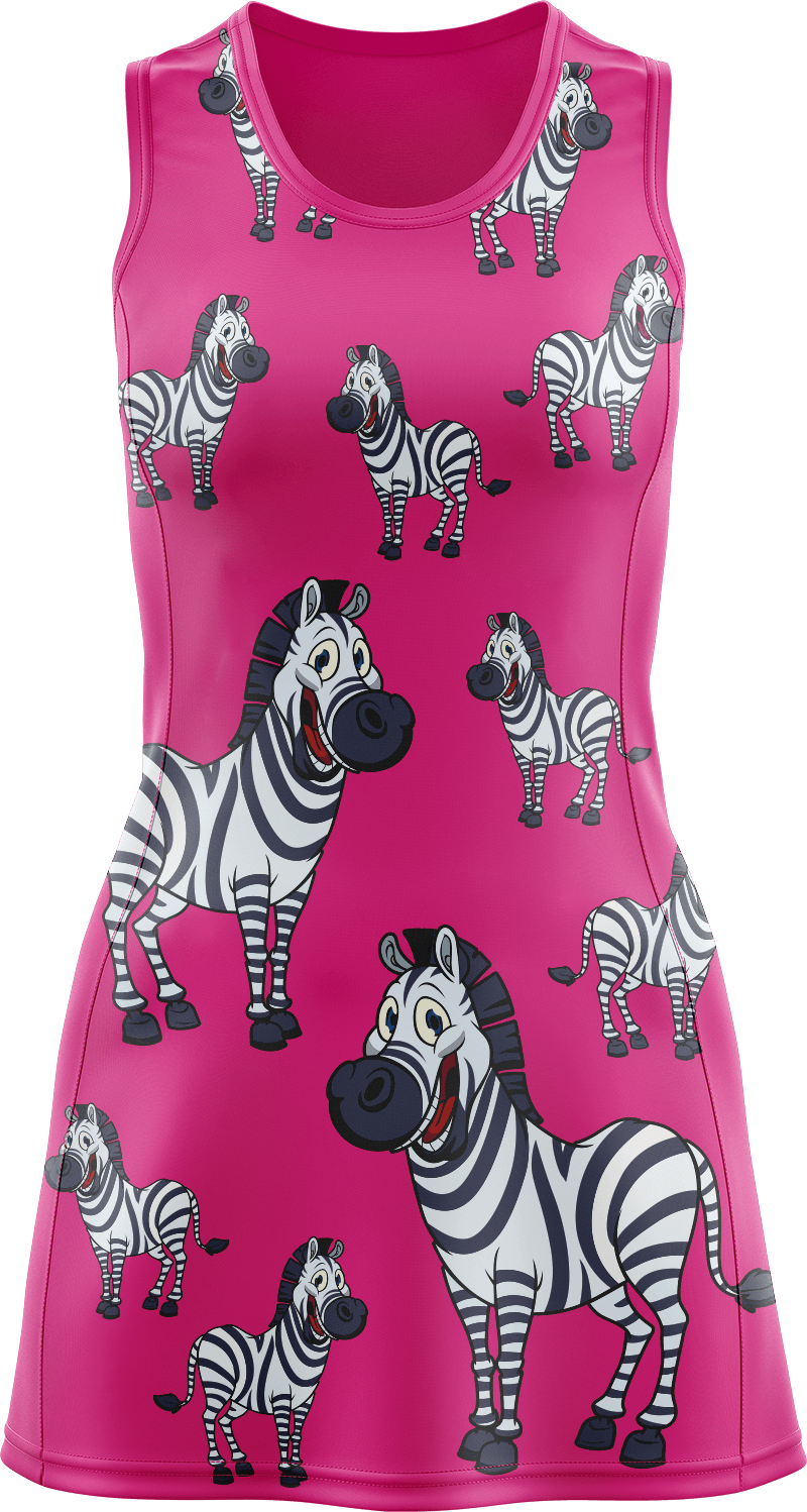 Ziva Zebra Ladies Mini Dress