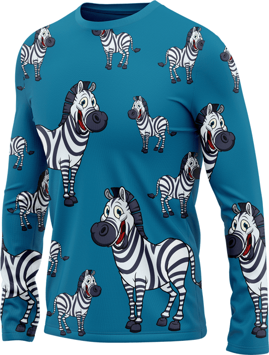 Ziva Zebra Rash Shirt Long Sleeve - fungear.com.au