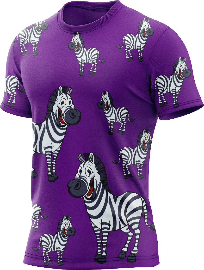 Ziva Zebra Rash Shirt Short Sleeve - fungear.com.au