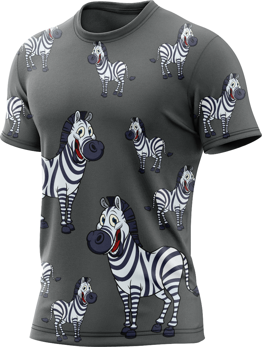 Ziva Zebra Rash Shirt Short Sleeve - fungear.com.au