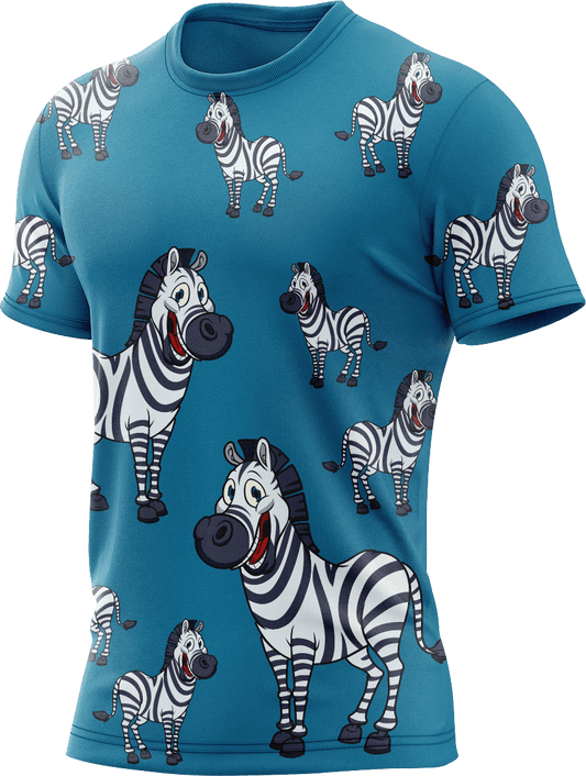 Ziva Zebra Rash Shirt Short Sleeve - fungear.com.au