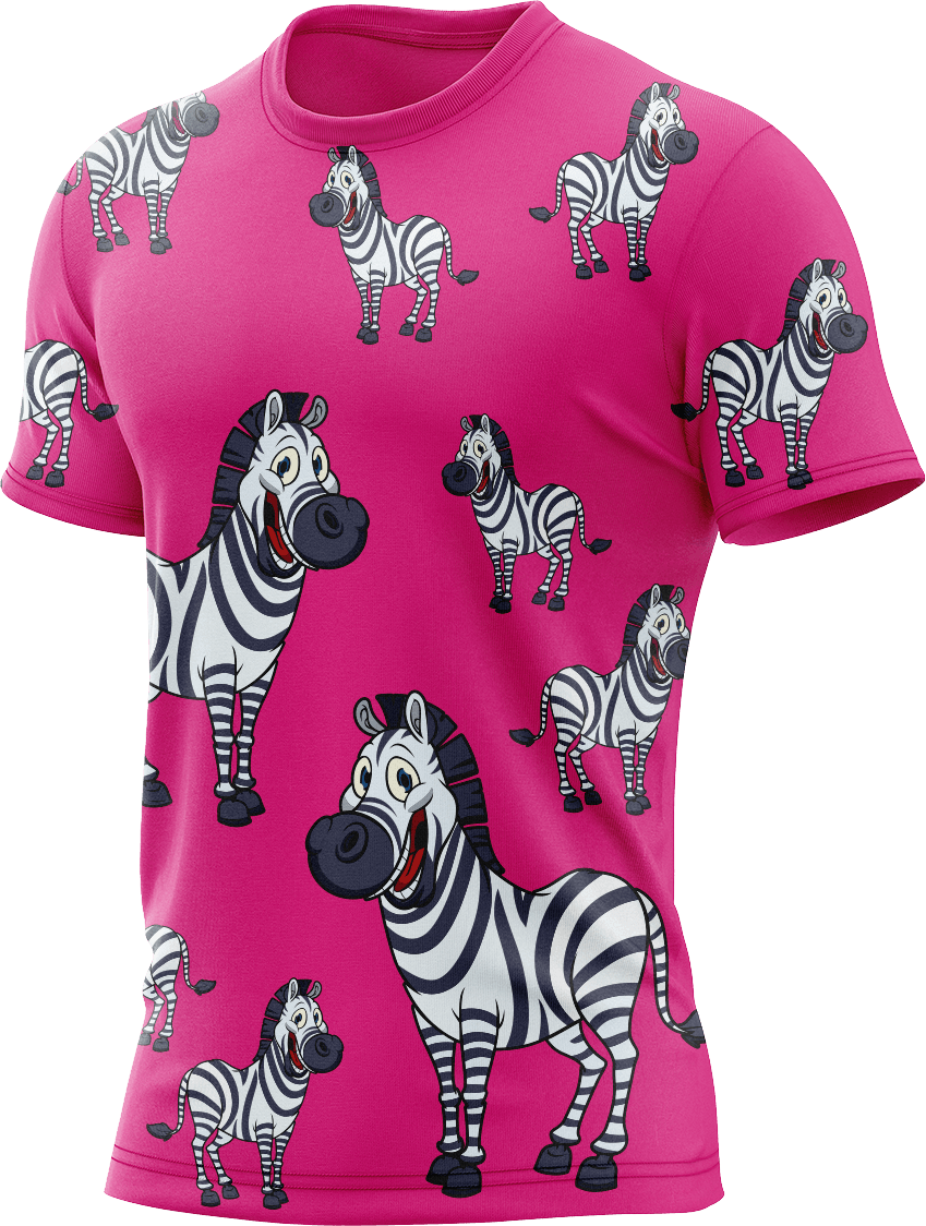 Ziva Zebra Rash Shirt Short Sleeve - fungear.com.au