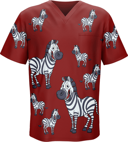 Ziva Zebra scrubs - fungear.com.au