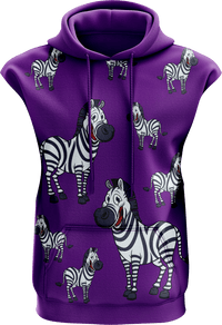 Ziva Zebra Sleeveless Hoodie 3