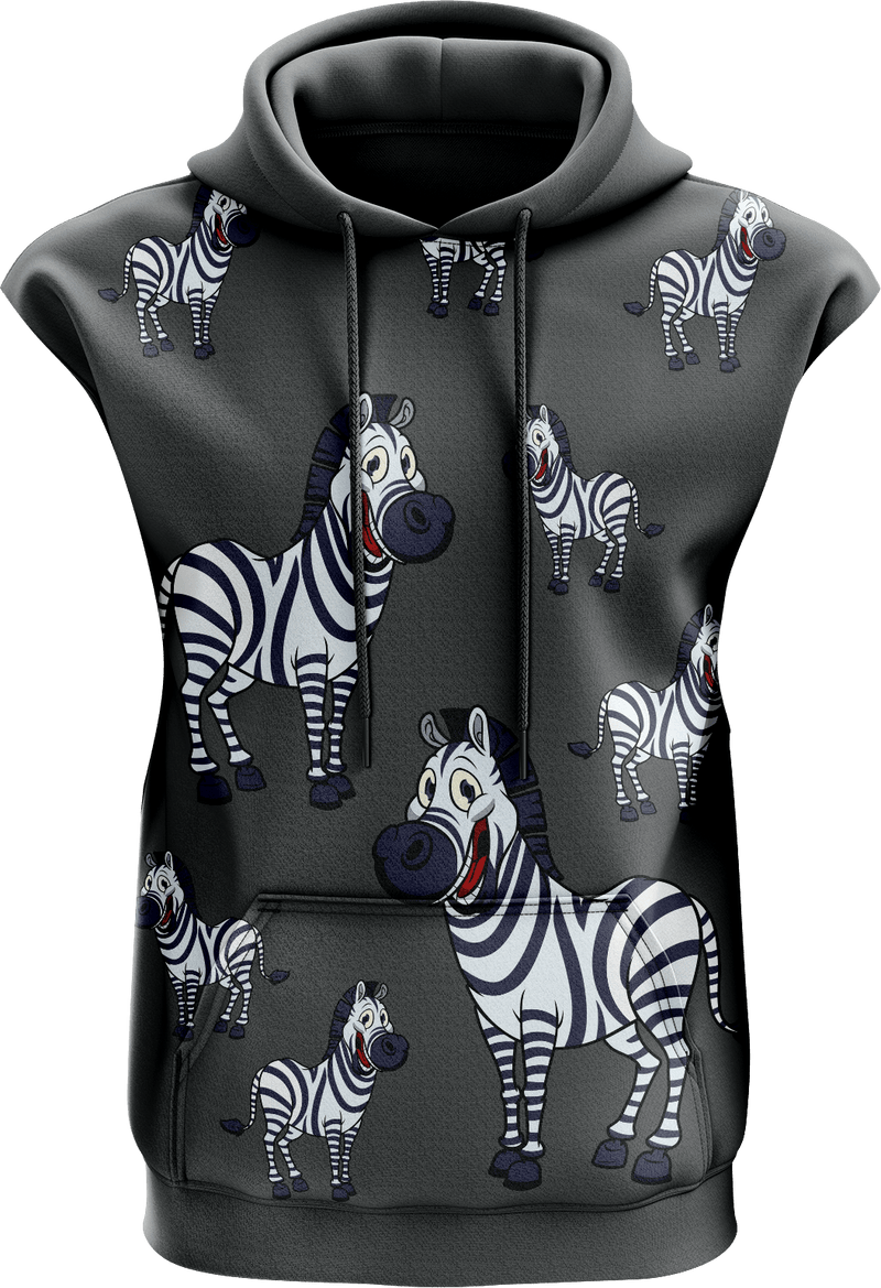 Ziva Zebra Sleeveless Hoodie