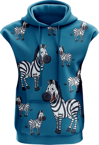 Ziva Zebra Sleeveless Hoodie 2