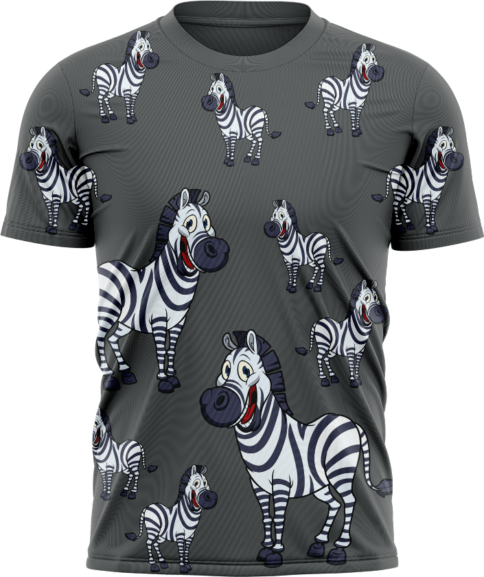Ziva Zebra T shirts - fungear.com.au