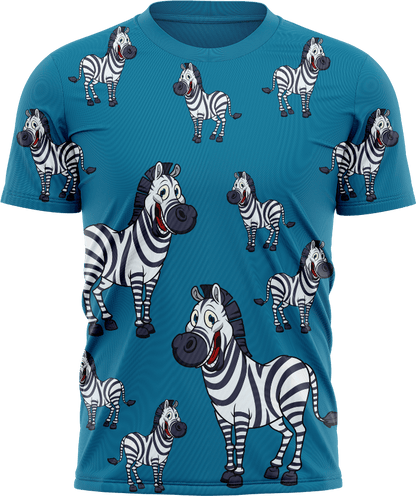 Ziva Zebra T shirts - fungear.com.au