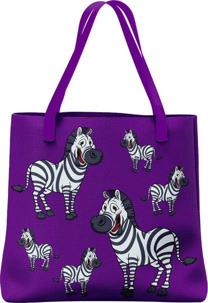 Ziva Zebra Tote Bag - fungear.com.au