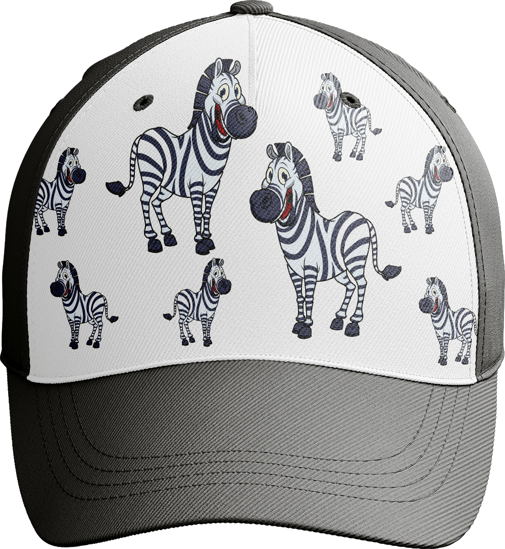 Ziva Zebra Trucker Cap - fungear.com.au