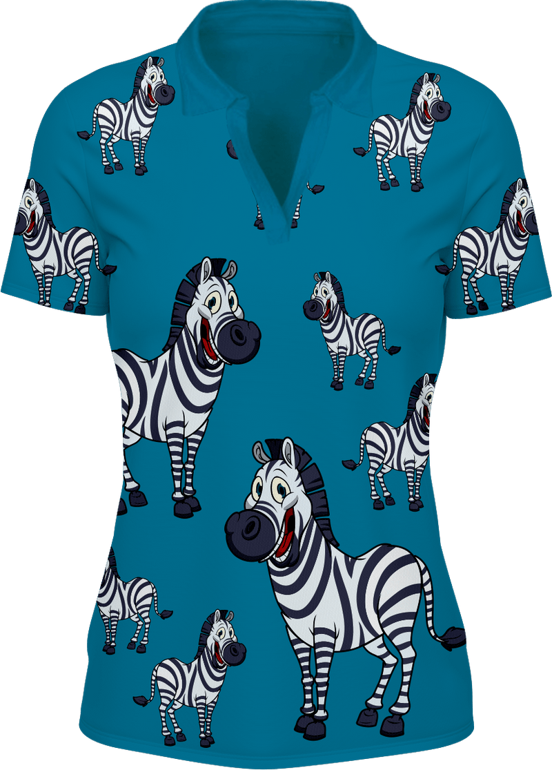 Ziva Zebra Women's Polo