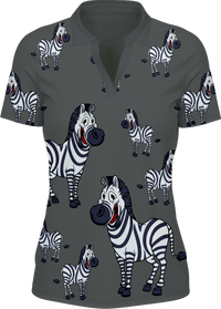 Ziva Zebra Women's Polo 2